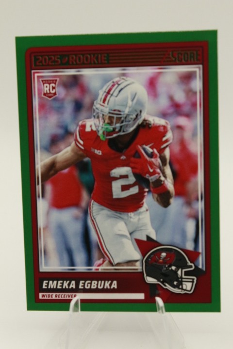 2025 Panini Score Base Emeka Egbuka RC Green Border Rookie #2