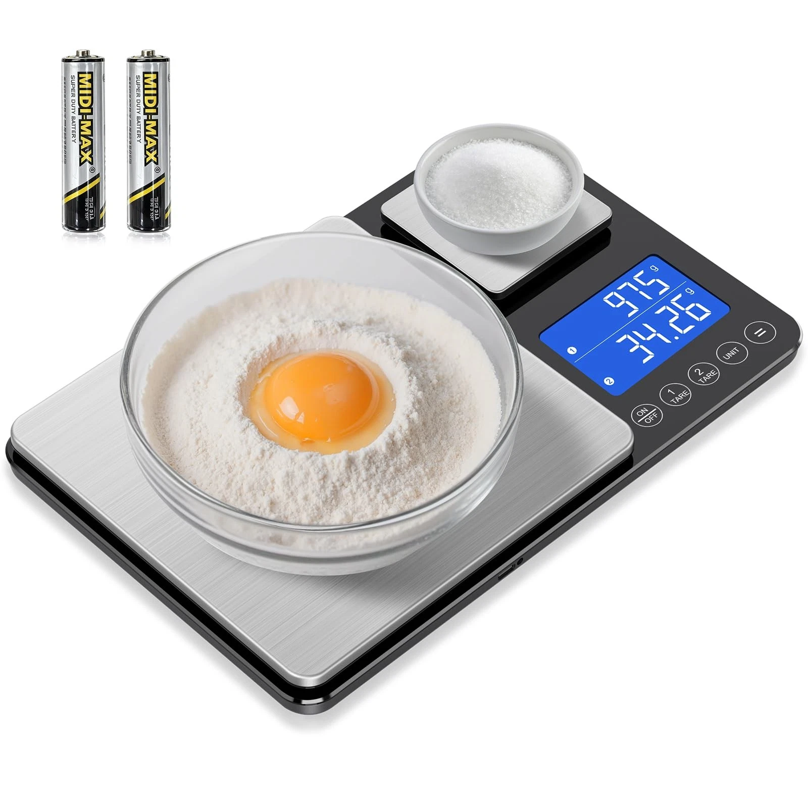 Dual Platform Food Kitchen Scale with 0.01g/0.001oz High Precision, 15kg/33lb...