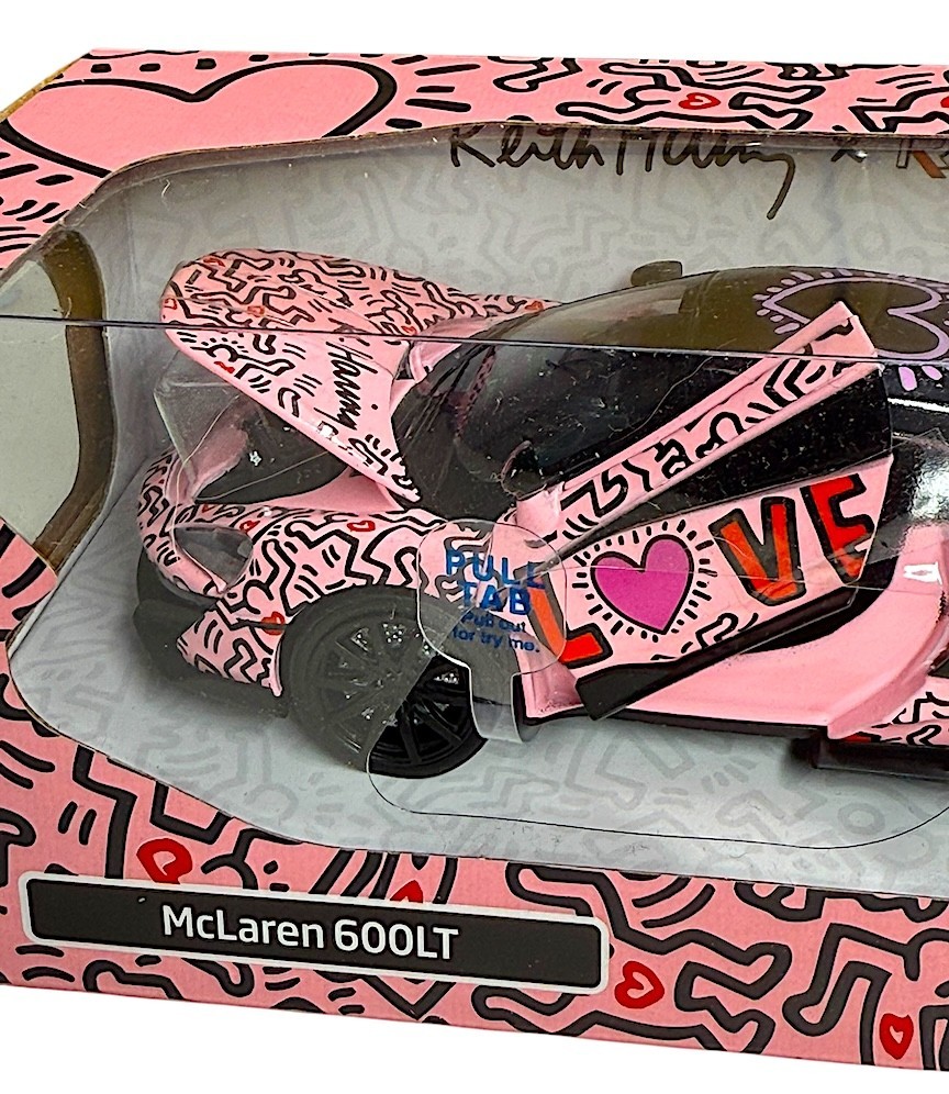RMZ x Keith Haring McLaren 600LT Diecast Car 1:32 Scale Model Toy