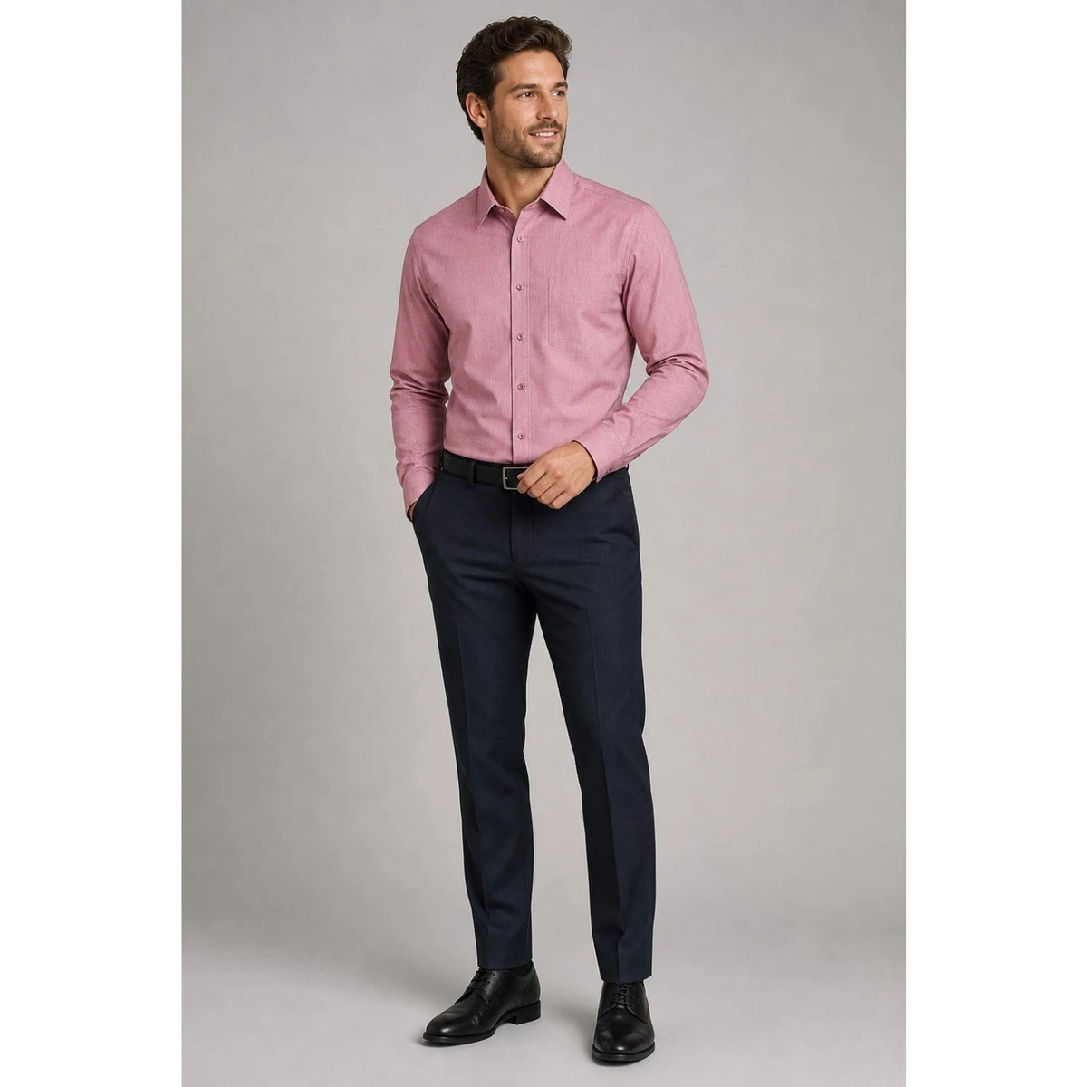 stafford pink dress shirt Men's Pink Stafford Shirts - Men