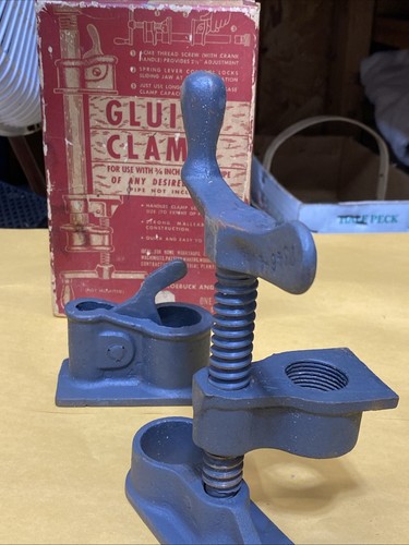 Vtg Sears Craftsman Gluing Clamp No. 9-6674 ~ 3/4” Pipe New NOS USA - Picture 7 of 11