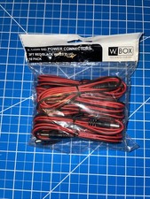 WBox Technologies 2.1 mm DC Power Connectors 3 Foot Red/Black 10 Pack DCMPIG10P