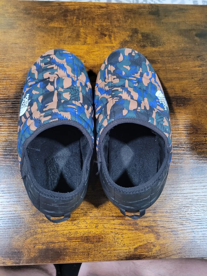 The North Face Men Thermoball Traction Mule V Slippers Size 8 Blue Black Camo - Image 3 of 3