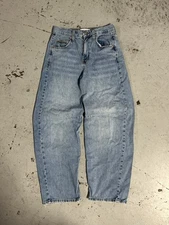 BDG Urban Outfitters Logan Buckle Back Baggy Barrel Denim Jeans Size 27×32