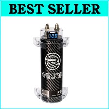 1.0 Farad Car Audio Capacitor with Digital Volt Meter for Enhanced Sound Quality