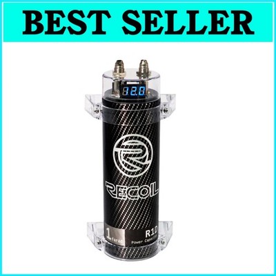 1.0 Farad Car Audio Capacitor with Digital Volt Meter for Enhanced Sound Quality