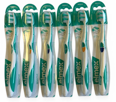 6 x Elmex Sensitive Zahnbürsten, weich