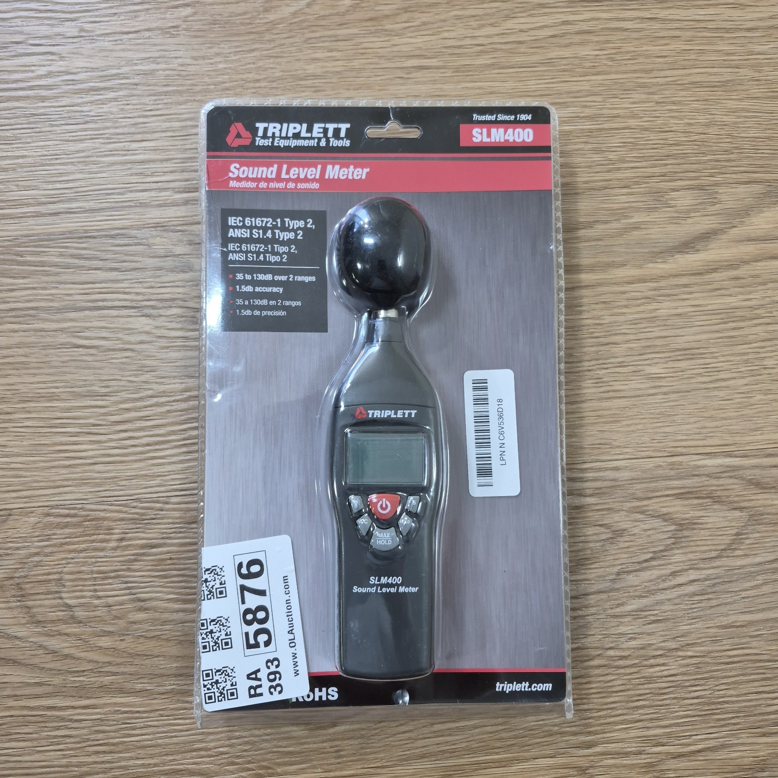 Triplett SLM400 Decibel Sound Level Meter 35 to 130db for sale online ...