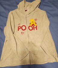 Vintage Y2K Women's Disney Winnie The Pooh Full Zip Hooded Fleece - Size 2X
