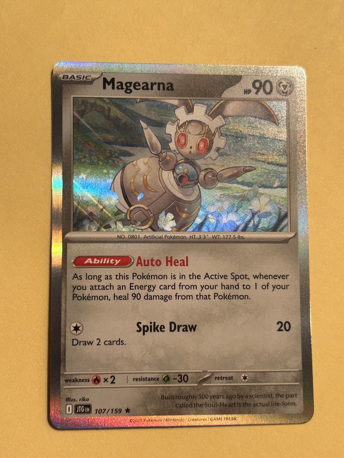Magearna 107/159 Rare Journey Together Pokemon Holo Near Mint