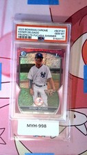 KEINER DELGADO 2023 BOWMAN CHROME #BCP191 PROSPECT FUCHSIA SHIMMER /199 PSA 10