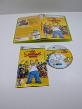 The Simpsons Game (Microsoft Xbox 360, 2007) CIB Complete Tested