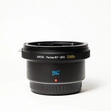 KIPON 0.62 Focal Reducer Adapter - Pentax 67 Mount Lens to GFX Camera - Open BOX