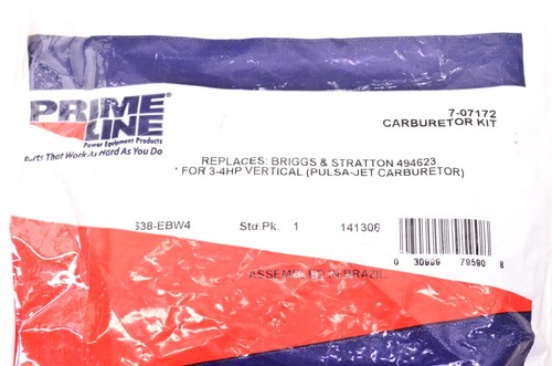 Prime Line 7-07172, 494623 Carburetor Kit NOS - Picture 3 of 3