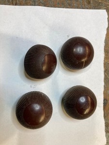 2 ZENITH radio round knobs for round spline shafts