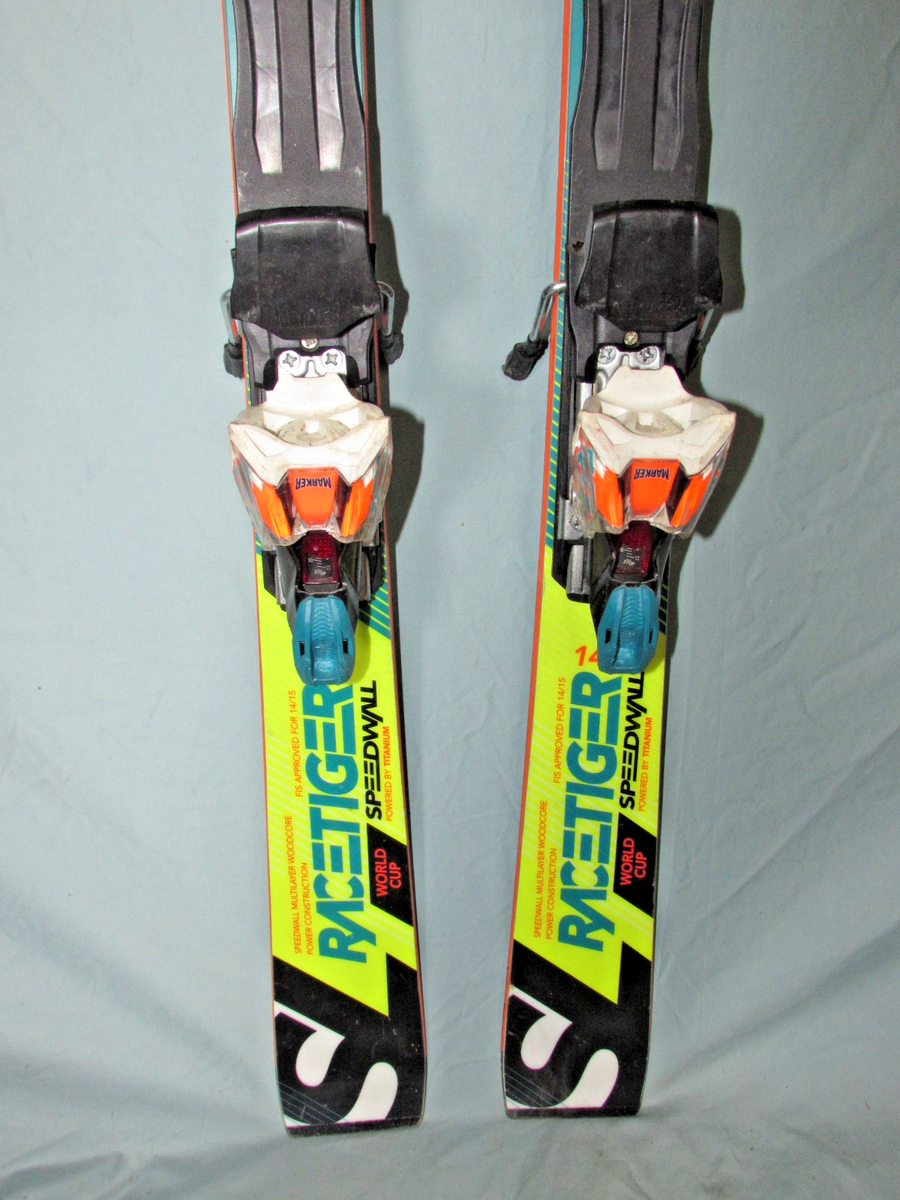 Volkl Racetiger World Cup SL FIS jr race skis 145cm w/ Marker