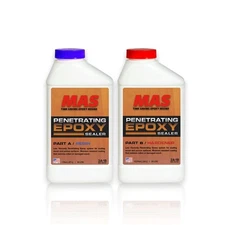MAS Epoxies Penetrating Epoxy Resin Wood Sealer, 1.5 Pint, 2-Part 1-Pint Resi...