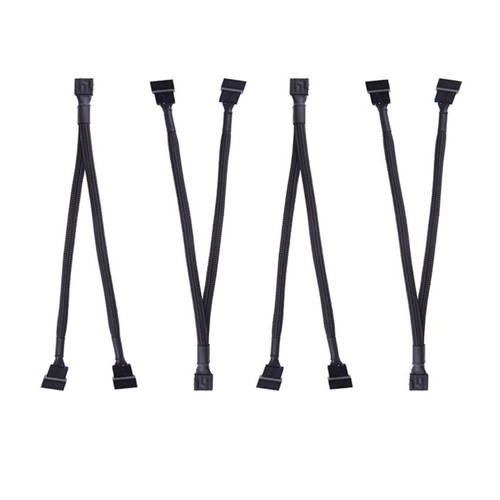 4 Pcs Extension Power Cable Fans 1 To2 Converter Fan Power Cable - Afbeelding 12 van 12