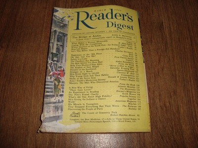 Vintage The Reader's Digest Magazine March 1957