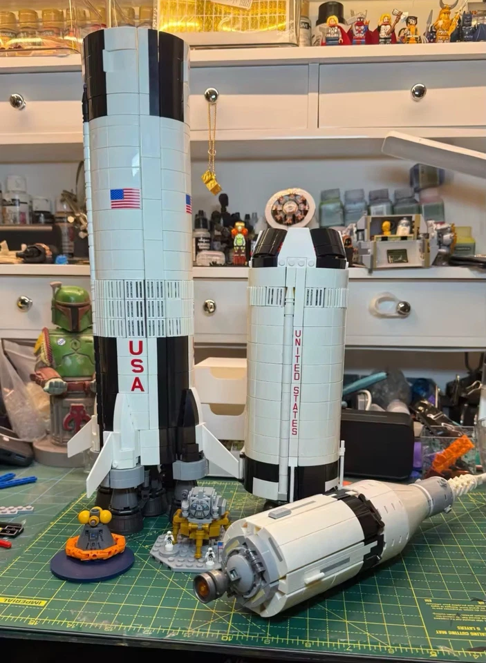 NASA Apollo Saturn V Rocket Building Blocks
