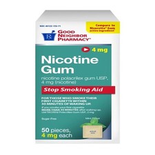 Good Neighbor Pharmacy Nicotine Gum 4mg Uncoated Mint 50ct