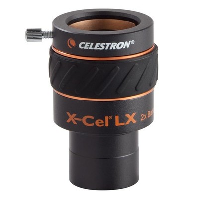 Celestron 93529 1.25 Inch X-Cel LX 2x - 1.25'' - Barlow Lens, Black