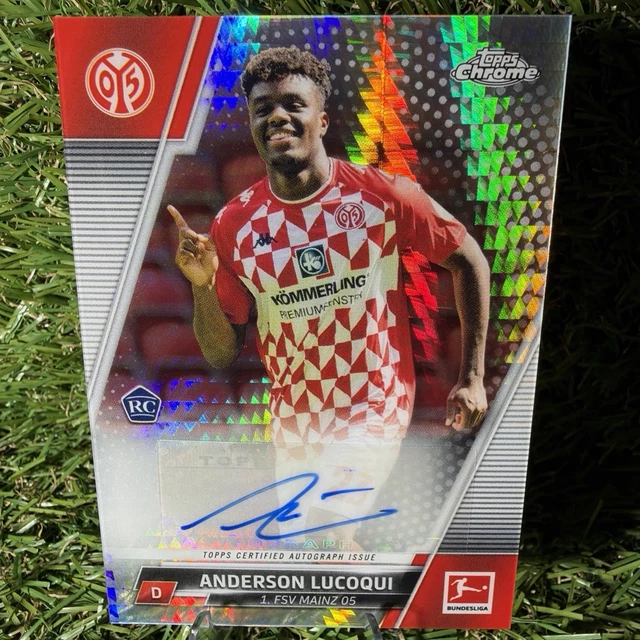 Anderson Lucoqui/175 Auto/Topps Chrome Bundesliga 21/22 /FSV Mainz 05