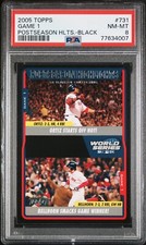 2005 Topps Black World Series Angels Highlights # 731  PSA  8  27/54