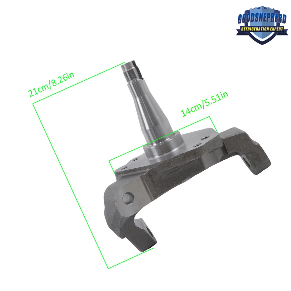 2 husillos de caída de acero forjado de 2" para Ford Mustang Ii Pinto 1974/1975-1978 Foto 2 de 4