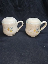 International Marmalade Vintage Salt and Pepper Shaker Set Geese Fruit Stoneware