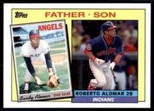 2016 Topps Archives Father Son SP #FS-AAL Sandy Alomar / Roberto Alomar HOF