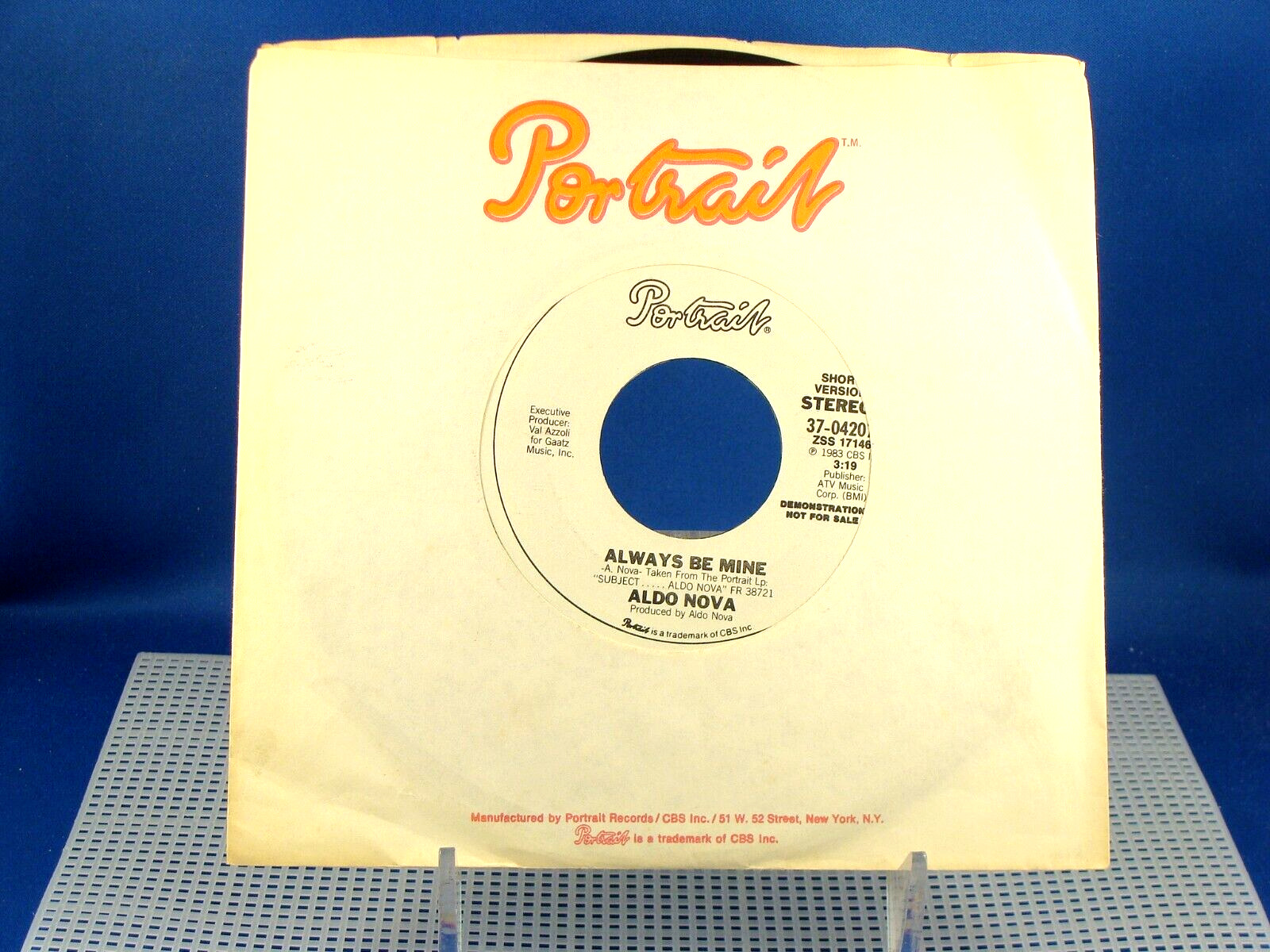 ALDO NOVA - Always Be Mine - NEAR MINT PROMO 1983 USA Press 45