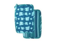 Betty Crocker Set of Two Pot Holders/Trivets,- Blue Stripe and Measuring Cups