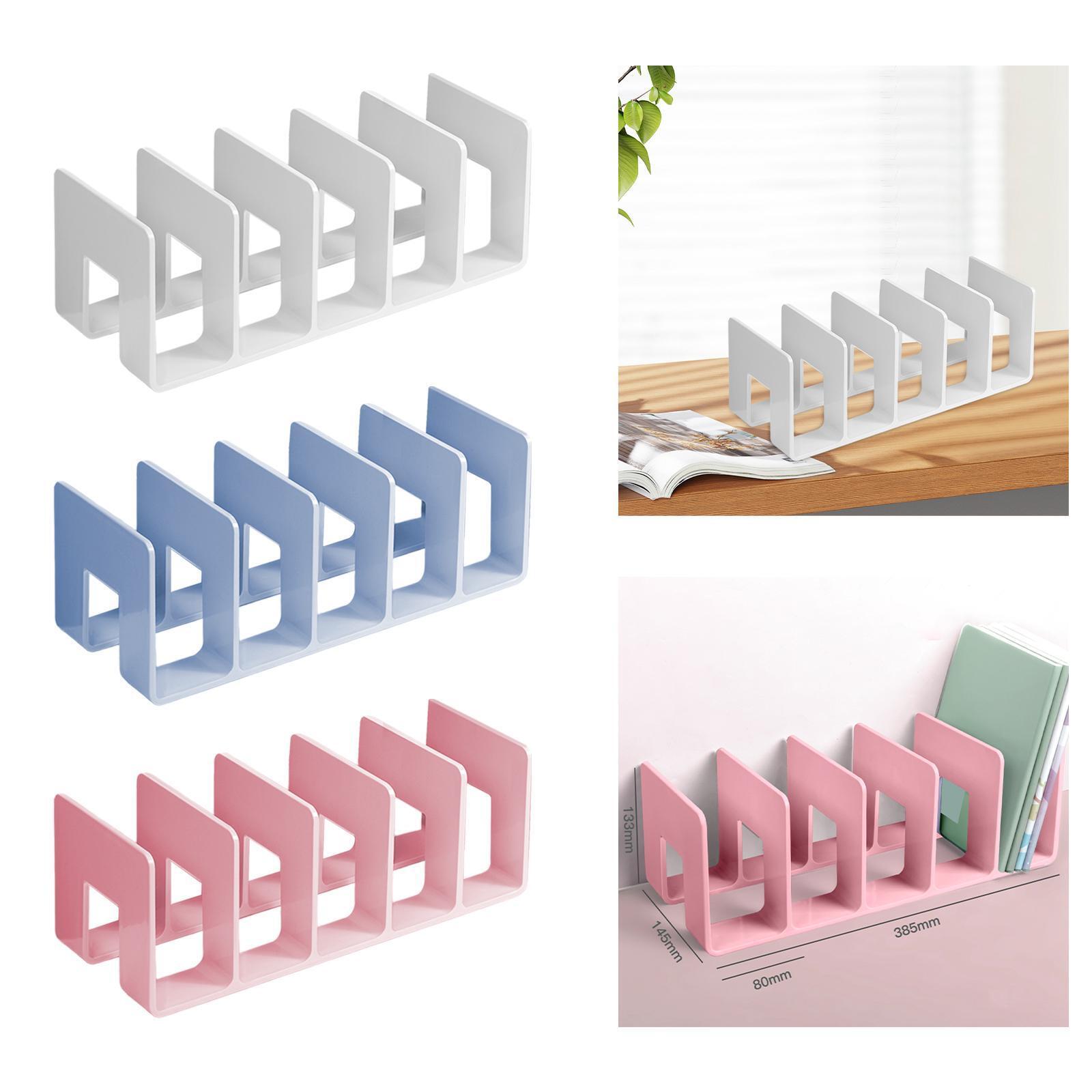 Acrylic File Sorter Desk File Organizer Home Office Supplies Book Storage Rack-image
