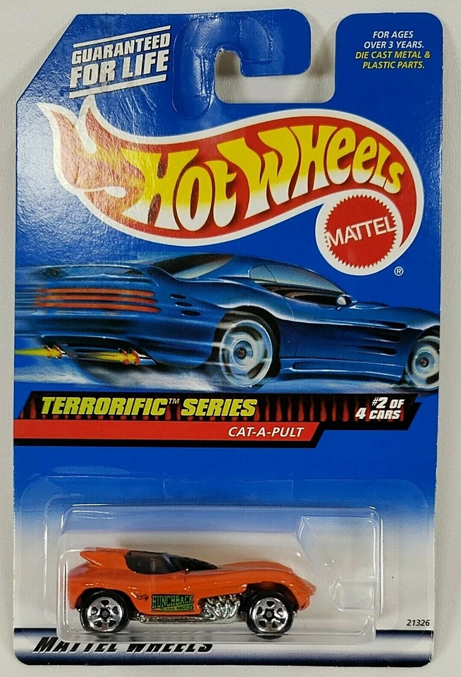 Juego completo de 4 fundidos a presión Hot Wheels 1999 serie Terrorific de colección sin usar 1:64 Foto 3 de 4