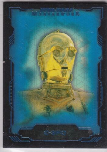 STAR WARS 2016 TOPPS MASTERWORK #11 C-3PO BLUE PARALLEL BASE CARD /199 - Picture 1 of 2