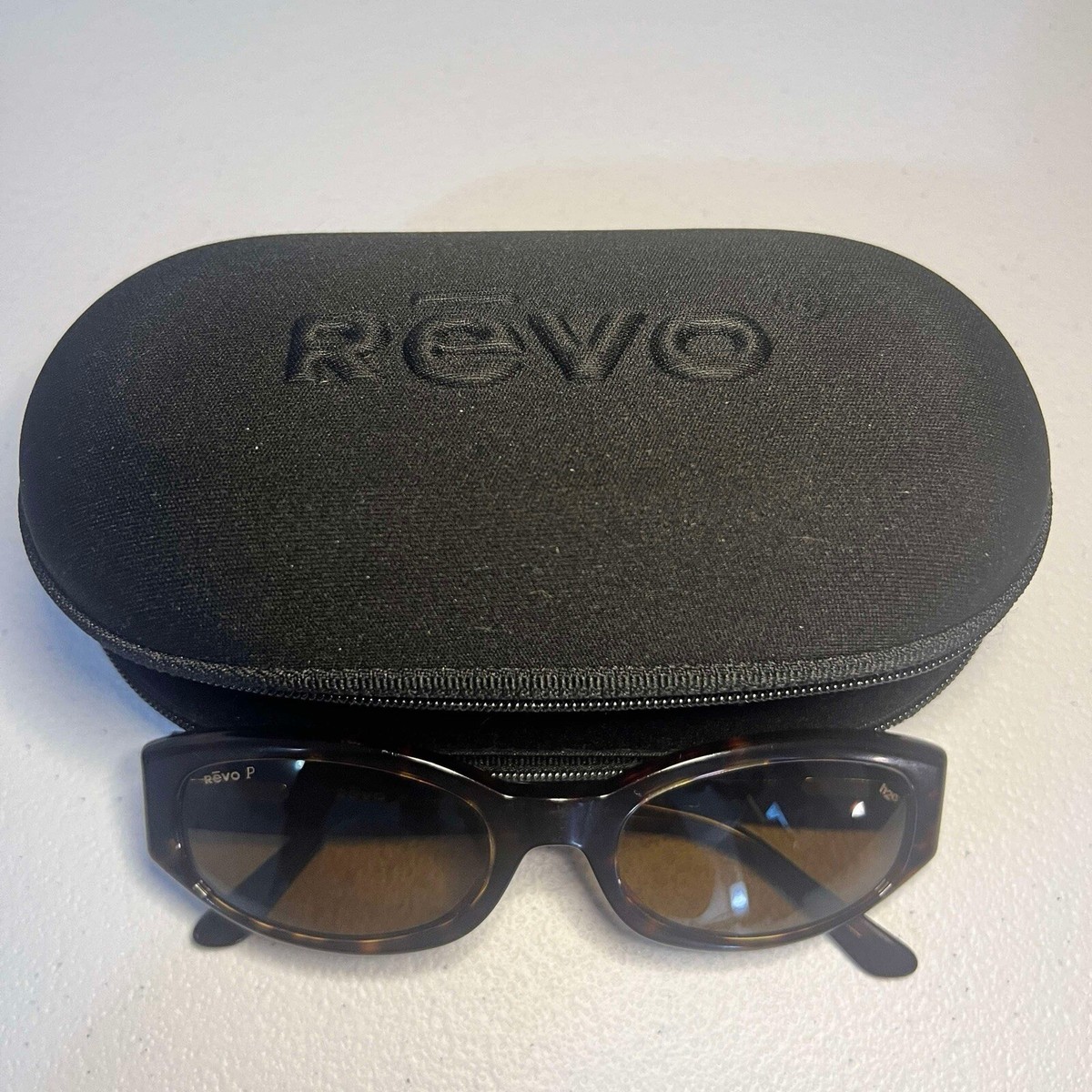 ? Vintage Revo Round TortoiseShell Frame with Green Mirror Lenses Sunglasses ? Sterling G – Revo Sunglasses main image 2