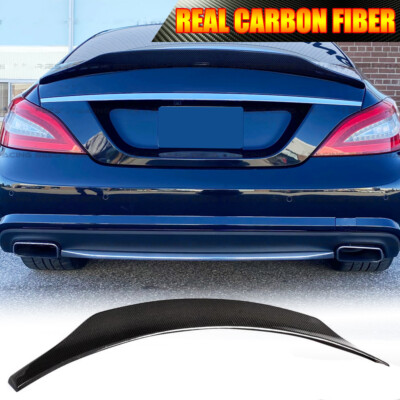 For Benz W218 CLS400 CLS500 CLS63  12-17 REAL CARBON Rear Trunk Spoiler Wing