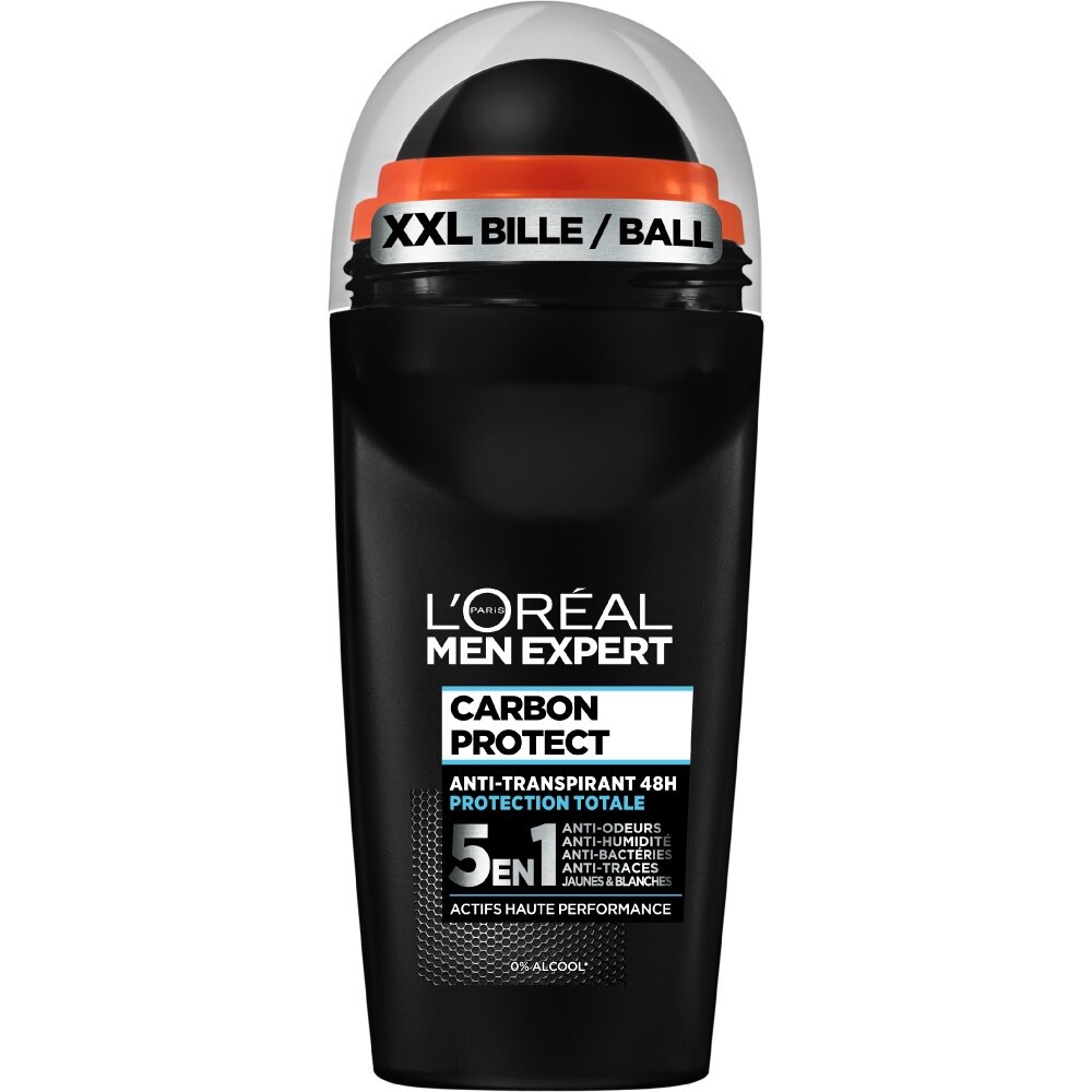 Déodorant L'Oréal Men Expert Carbon Protect bille homme anti-trace 48h