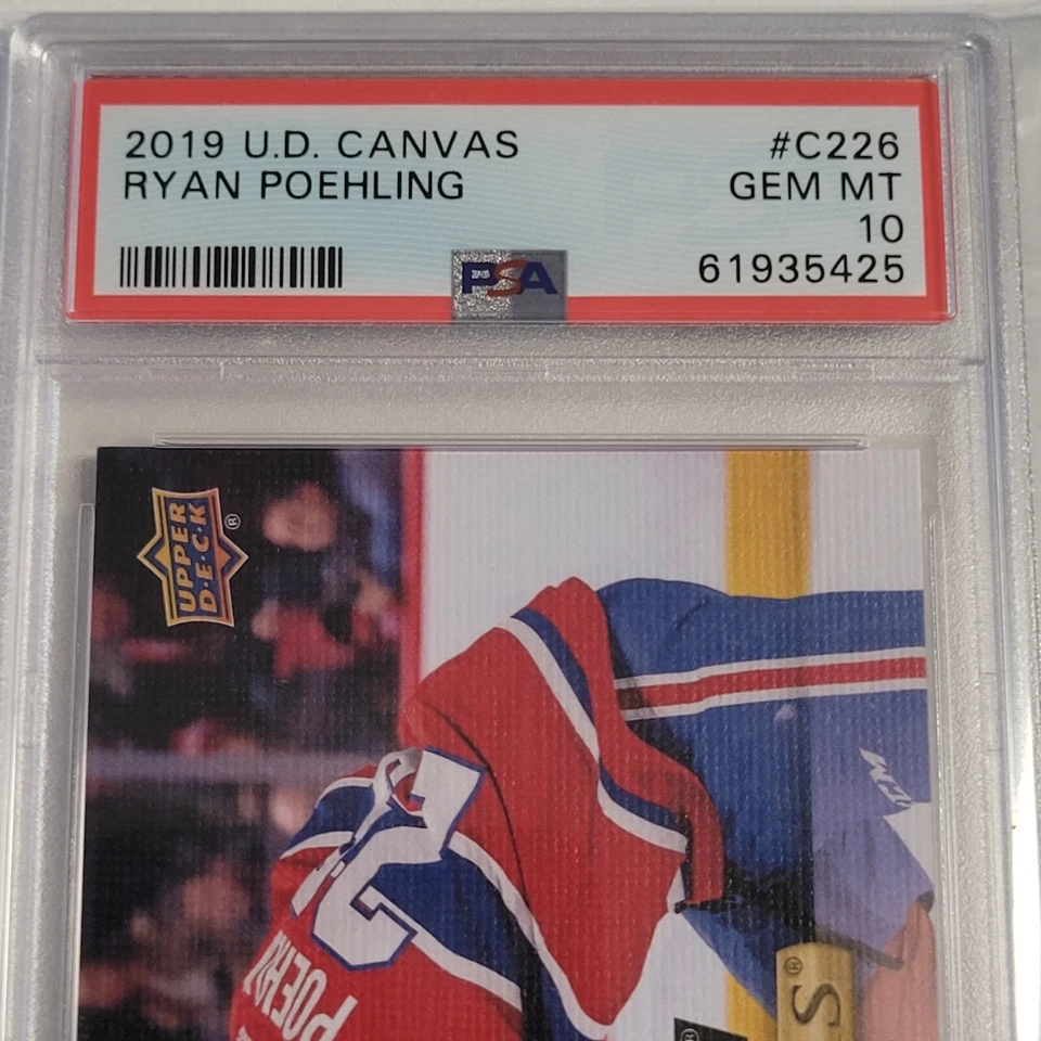 2019-20 Upper Deck UD #C226 Ryan Poehling Canvas Young Guns PSA 10 Canadiens RC - Image 2 of 4