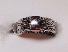 Sterling Silver 7mm Wide Woven Band Ring it 323   