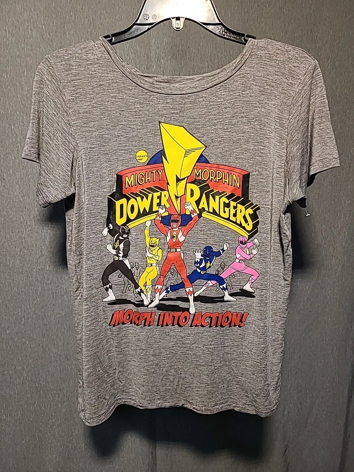 Camiseta Power Ranger Vintage Talla L Color Gris Película Foto 3 de 4