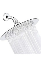 6 Inch High Pressure Rainfall Stainless Steel Shower Head Spray Faucet NEW