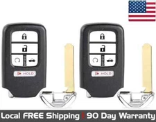 2x New Replacement Proximity Remote Key Fob for 2016-2017 HONDA ACCORD