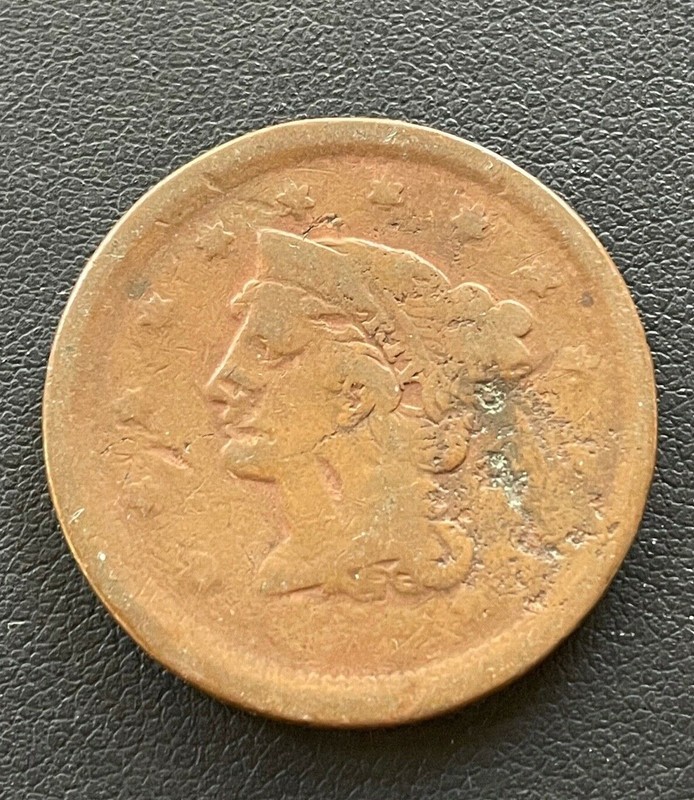 1852? Slightly Off Struck LARGE CENT 