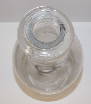 Ancienne Bouteille Verre Soufflé XIXe - Piège à Vairons Pour Pêche En Eau Douce