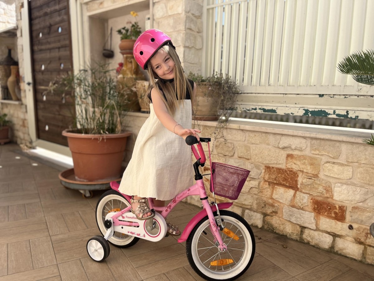 3-5 Ans Freins Double Vélo Enfant 14 Pouces PROMETHEUS BMX Rouge