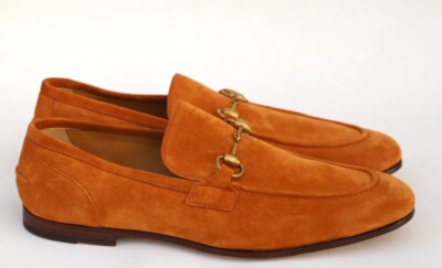 Gucci Jordaan Horsebit Mens Loafers Size G- US in Brown