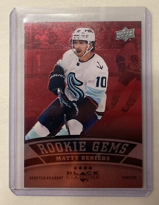 2022-23 Upper Deck Matty Beniers Black Diamond Rookie Gems Ruby 078/100 #BD-46