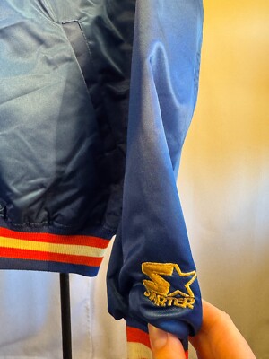 Vintage New York Knicks 90s Starter Satin Jacket Spellout Vintage New York Knicks 90s Starter Satin Jacket Spellout